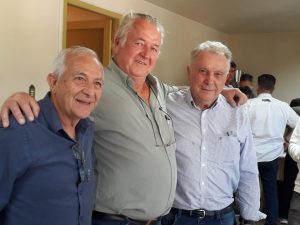 Rubens Gatti, Odvaldo Alves e Pedro Muffato, personalidades importantes do automobilismo paranaense (Foto: Divulgação)