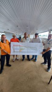 Diretores do Automóvel Clube de Foz do Iguaçu apresentam atualizações do projeto do Complexo Velofoz à diretoria da FPrA (Fotos Divulgação)