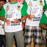 Edson Magnetti e Vinicius Galloinacio comemoram a vitória na categoria Graduados